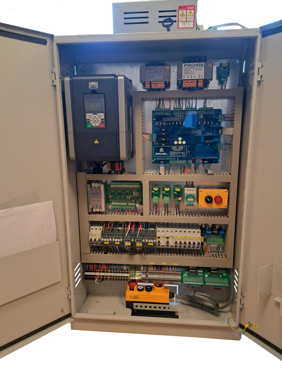11 kW HD5L + ARL300 GEARED-ASYNCHRONOUS-MR-A3-UPS RESCUE CONTROL PANEL