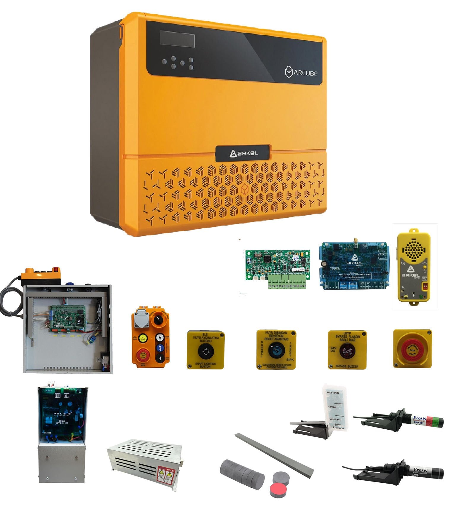 ARKEL ARCUBE 17A ASYNCHRONOUS MR MONOBLOCK LIFT CONTROL UNIT EN 81-20