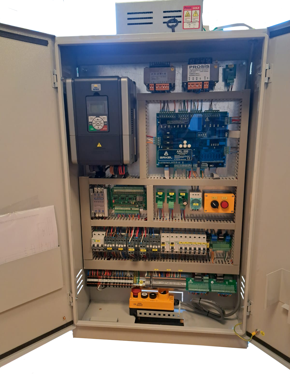 11 kW HD5L + ARL300 GEARED-ASYNCHRONOUS-MR-A3-UPS RESCUE CONTROL PANEL