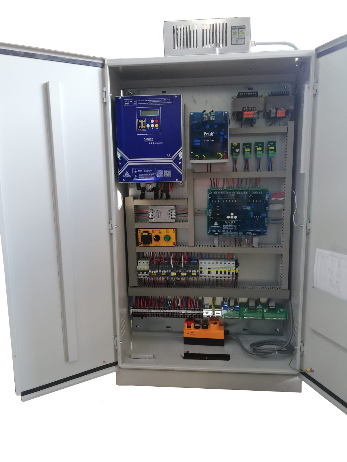 11 kW ADRIVE + ARL300 GEARED-ASYNCHRONOUS-MR-A3-BATTERY RESCUE CONTROL PANEL