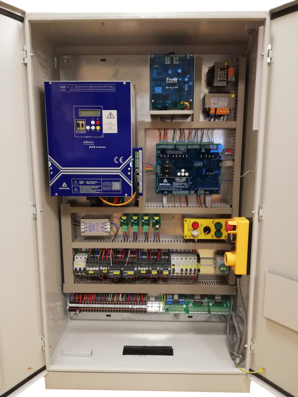 15 kW ADRIVE+ ARL300 GEARLESS-SYNCHRONOUS-MR-A3-BATTERY RESCUE CONTROL PANEL