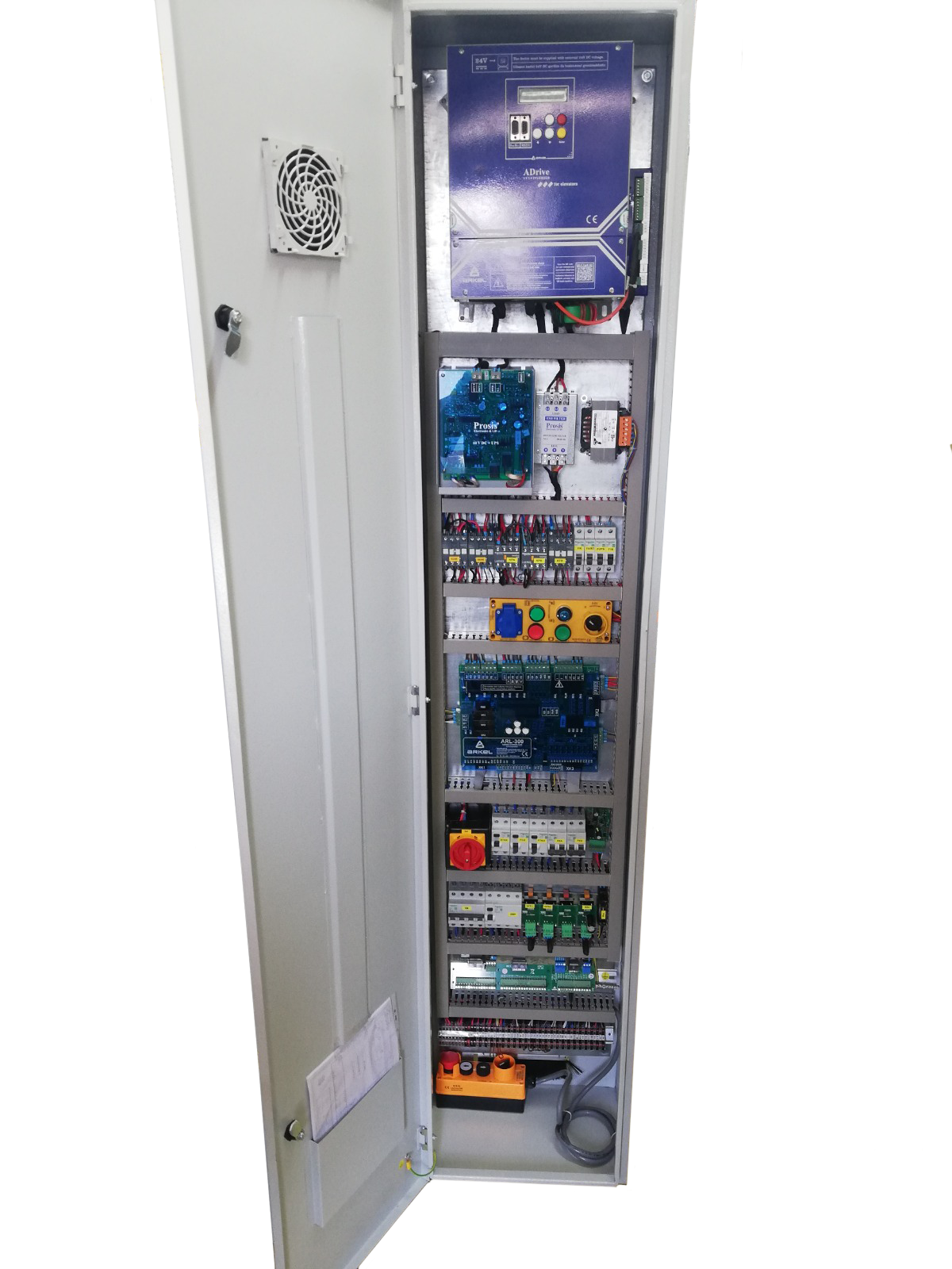 15 kW ADRIVE + ARL300 GEARLESS-SYNCHRONOUS-MRL-A3-BATTERY RESCUE CONTROL PANEL