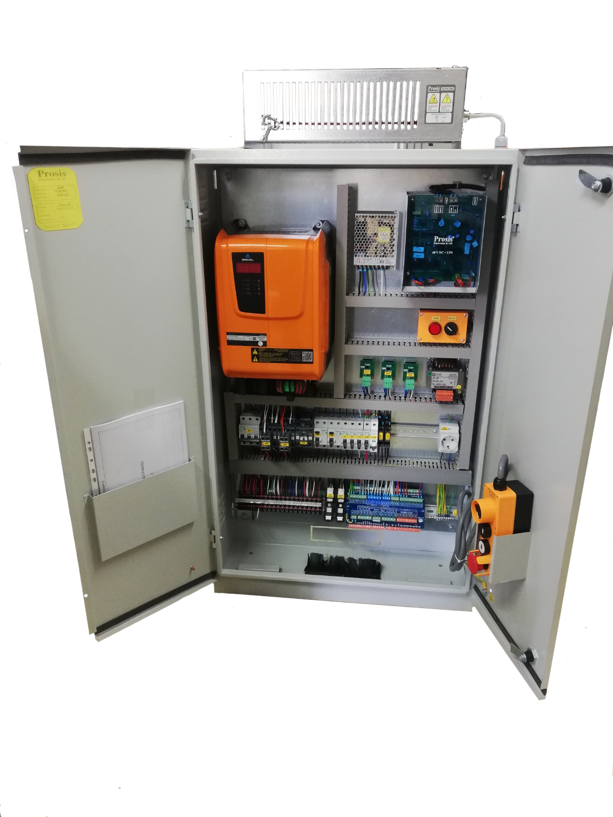 7,5 kW ARCODE INTEGRATED - GEARED-ASYNCHRONOUS-MR-A3-BATTERY RESCUE CONTROL PANEL