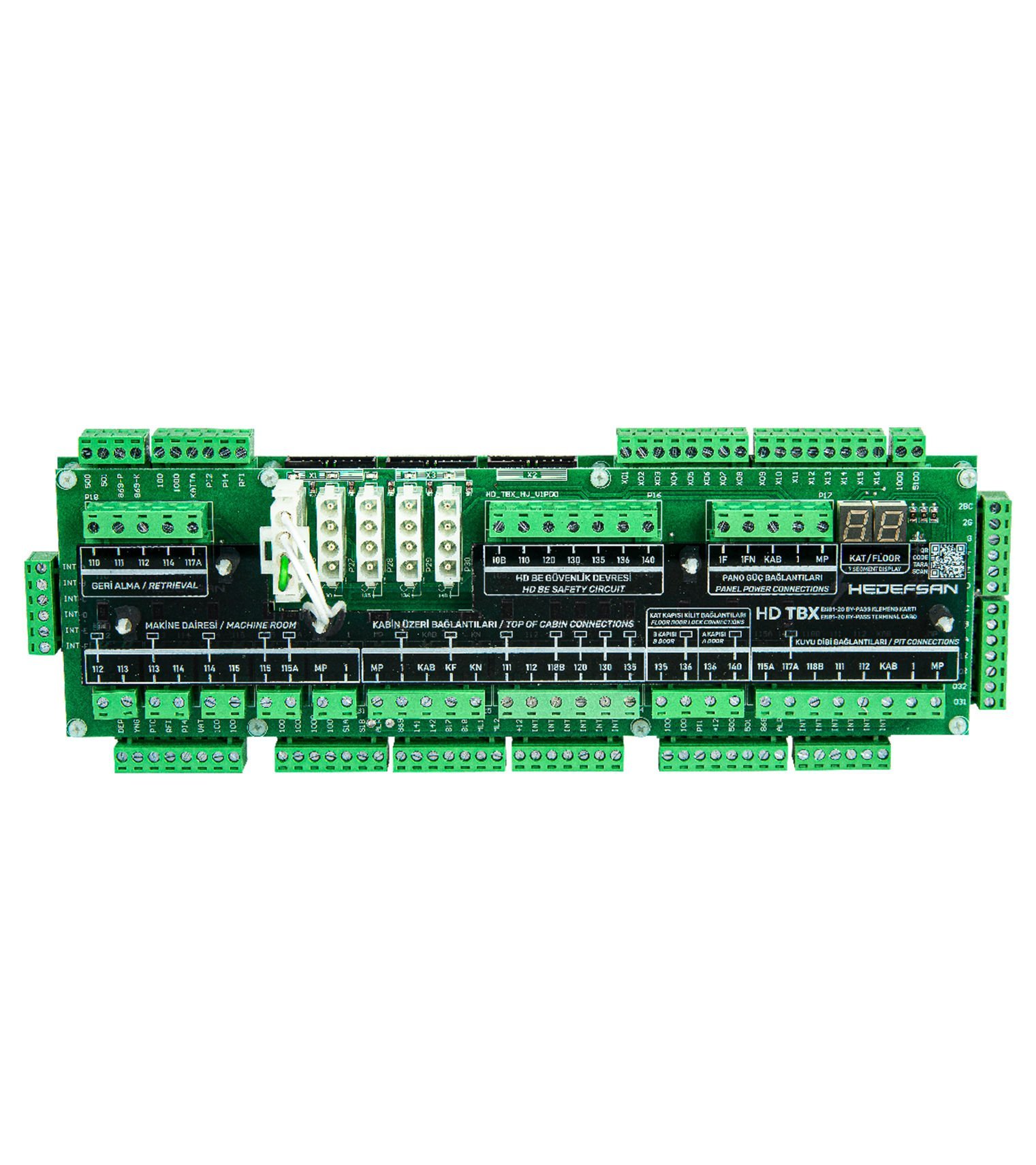 Hedefsan HD TBX(BYPASS) Terminal Board with ByPass for HD BE/Compatible to EN81-20