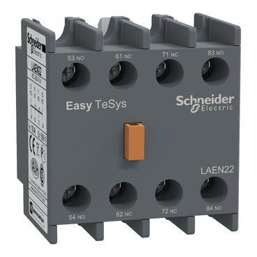 Schneider TVS 2NO 2NC Front Auxiliary Contact Block