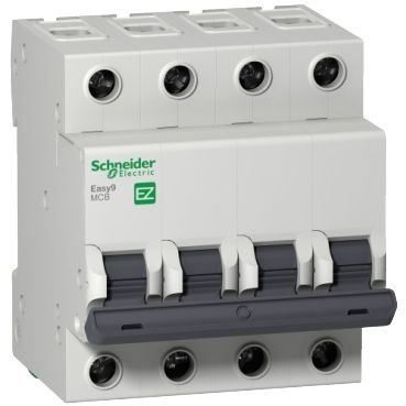 Schneider Easy9 MCB 4P 25A 4.5 kA Type C Miniature Circuit Breaker