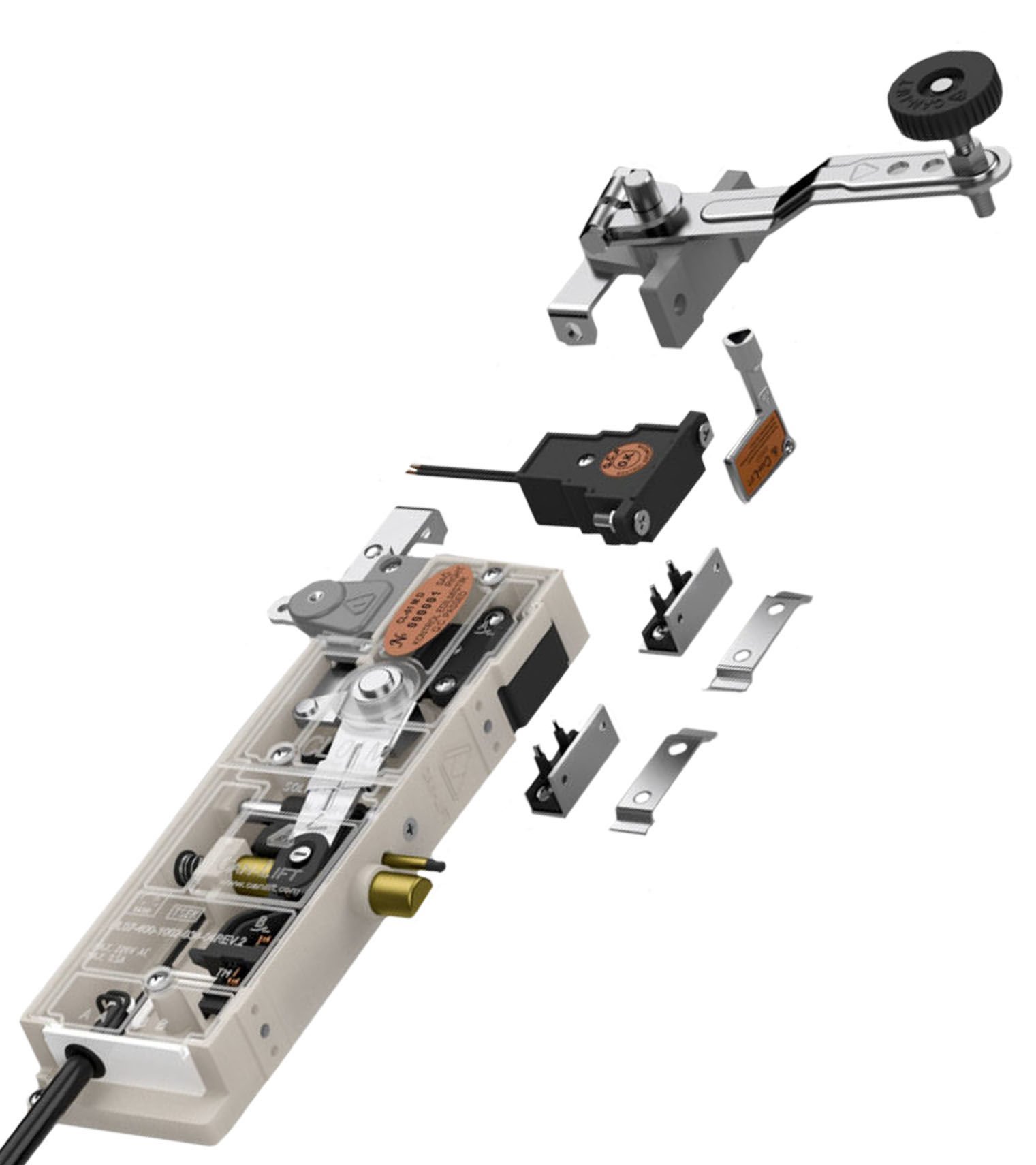 CanLift CL-01 MD Double Safety Double Pinned Double Winged Lift Landing Door Locking Device